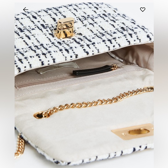 Tweed textured crossbody checked bag - Picture 3 of 9